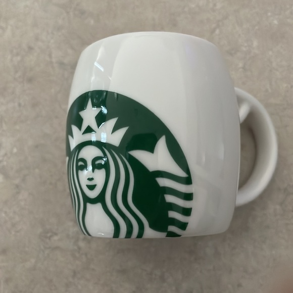 Authentic 2010 STARBUCKS Logo Mini Barrel Mug Espresso 3 Oz Cup Holiday Ornament - Picture 3 of 5